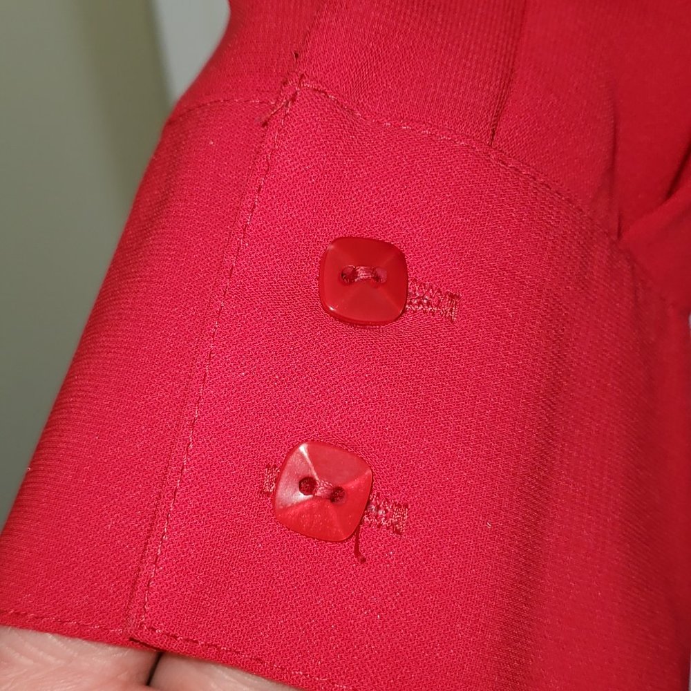 Red Notations Blouse - Picture 2 of 5
